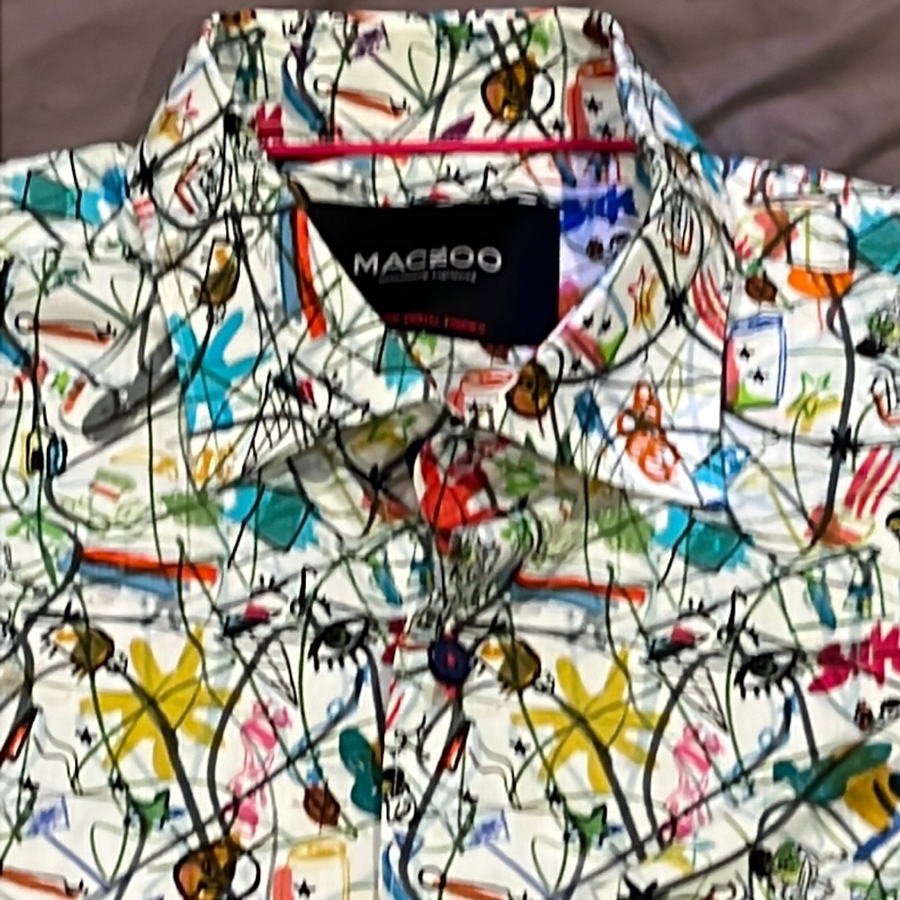 NWOT Maceoo, large Picasso scribble long sleeve